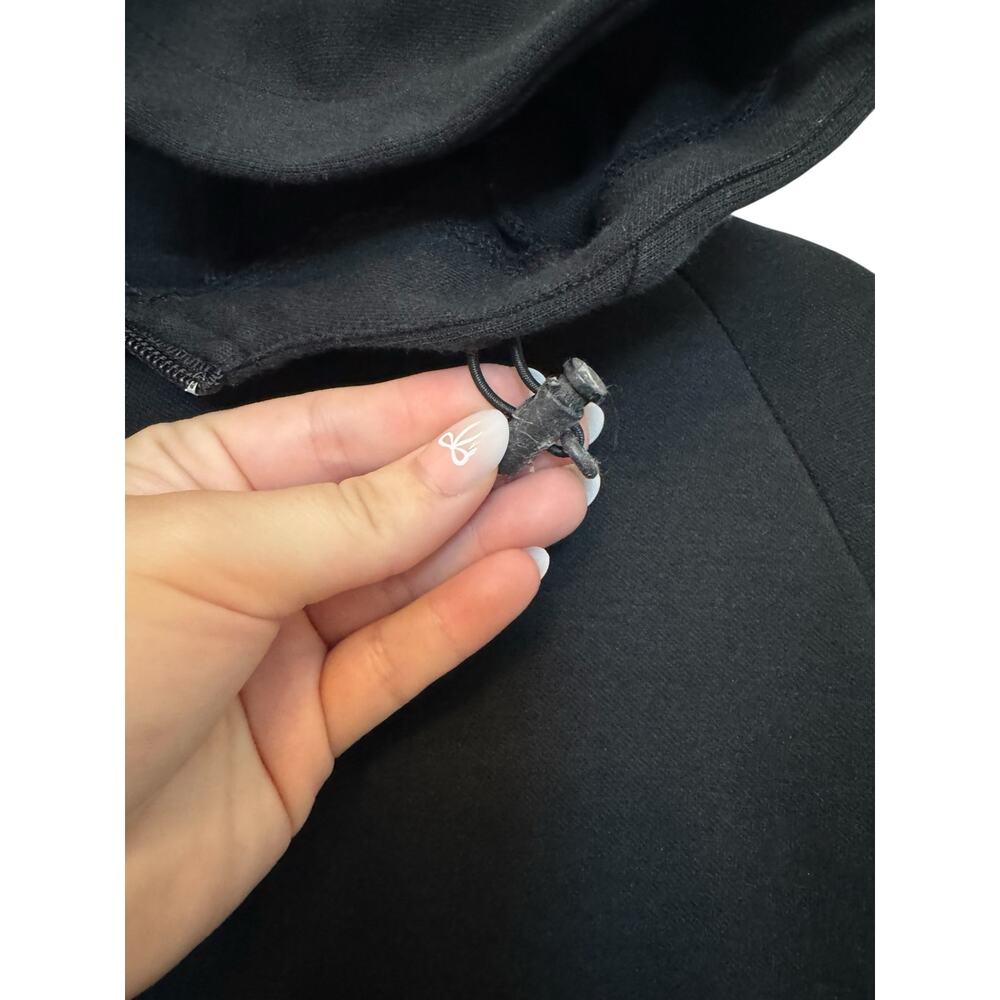 Gymshark Black Zip Up Hoodie Jacket Women’s Large Athletic Fit - Picture 4 of 9